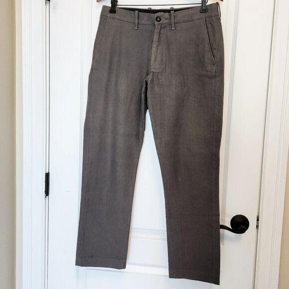 J.Crew Sutton Pants Gray Herringbone 32W 30L - Picture 1 of 4